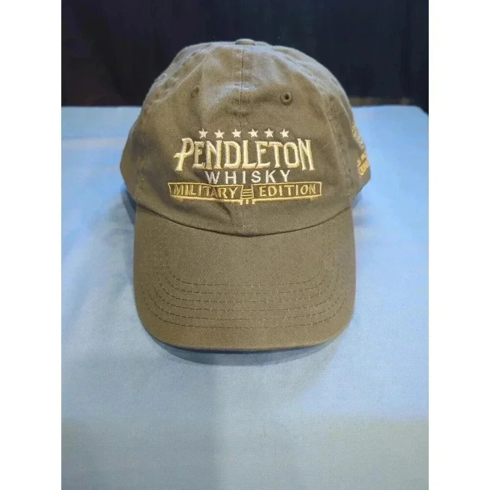 Pendleton Whisky Unisex Baseball Hat OS Cotton Green Adujstable Logo Embroidered